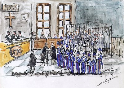 Dopo 15 lunghi mesi d'istruttoria, ebbe inizio il processo "della fame"
